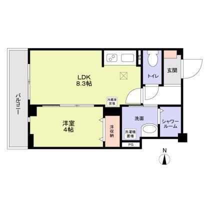 CENT-DONNER SENJU(1LDK/2階)の間取り写真