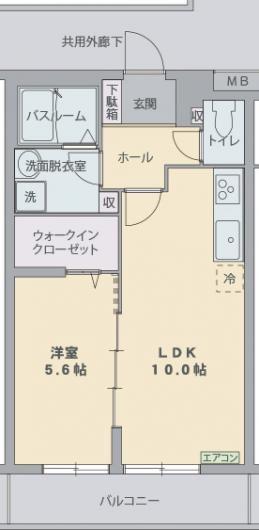 エル・フィネス下土狩(1LDK/3階)の間取り写真