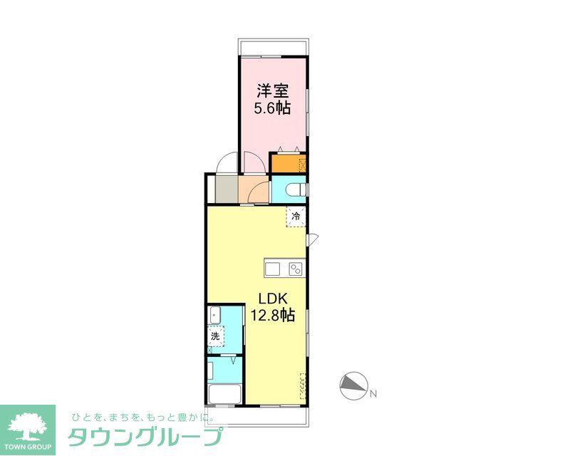 サンライズ天王台(1LDK/3階)の間取り写真