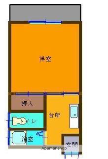 永田マンション(1K/2階)の間取り写真