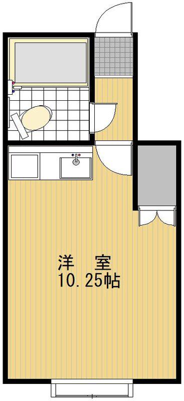 パンプキンハウス(ワンルーム/2階)の間取り写真