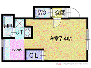 ネクステージ文京台(1K/2階)の間取り写真