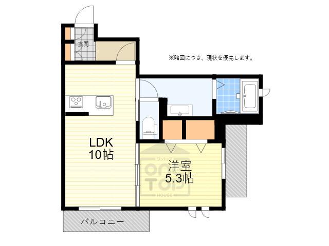 シャーメゾンルミナス(1LDK/2階)の間取り写真