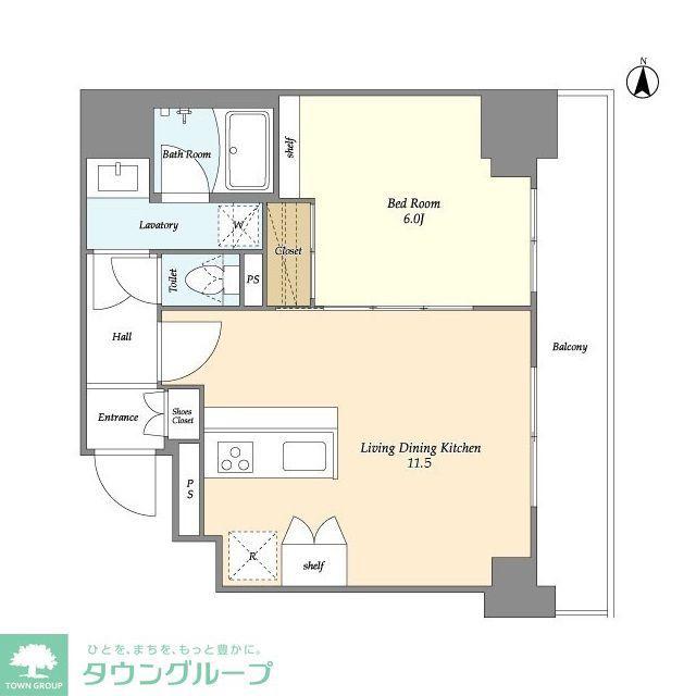TSレジデンス北上野(1LDK/10階)の間取り写真