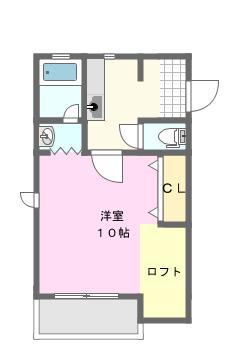 ヤングプラザM(ワンルーム/1階)の間取り写真