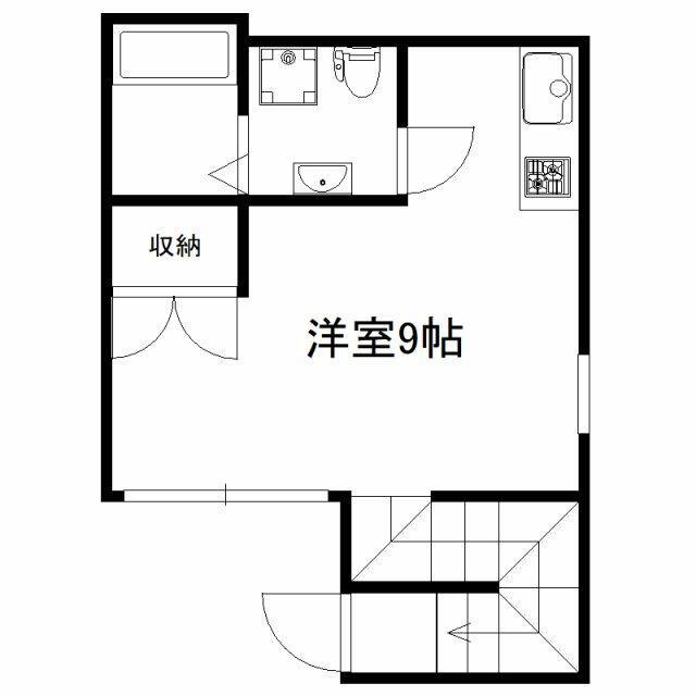 方南テラスN(ワンルーム/2階)の間取り写真