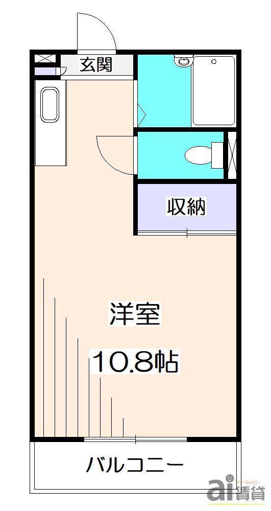 サンハイツ新堀(ワンルーム/4階)の間取り写真