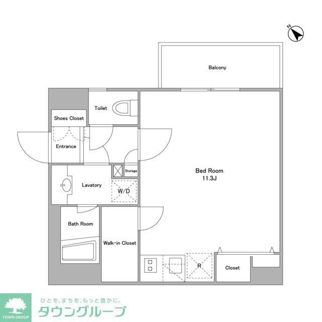 BPRレジデンス代々木初台(ワンルーム/4階)の間取り写真