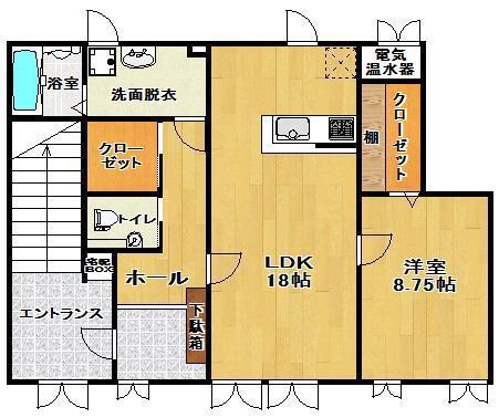 VIPハウス(1LDK/1階)の間取り写真