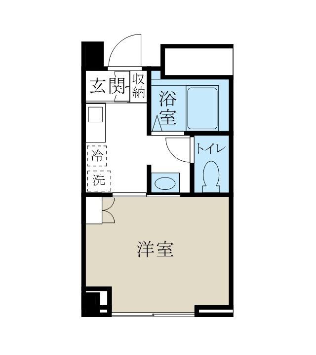 アルファコンフォート新潟(1K/3階)の間取り写真