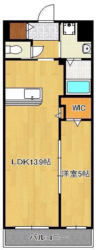 CITRUS TREE(1LDK/3階)の間取り写真