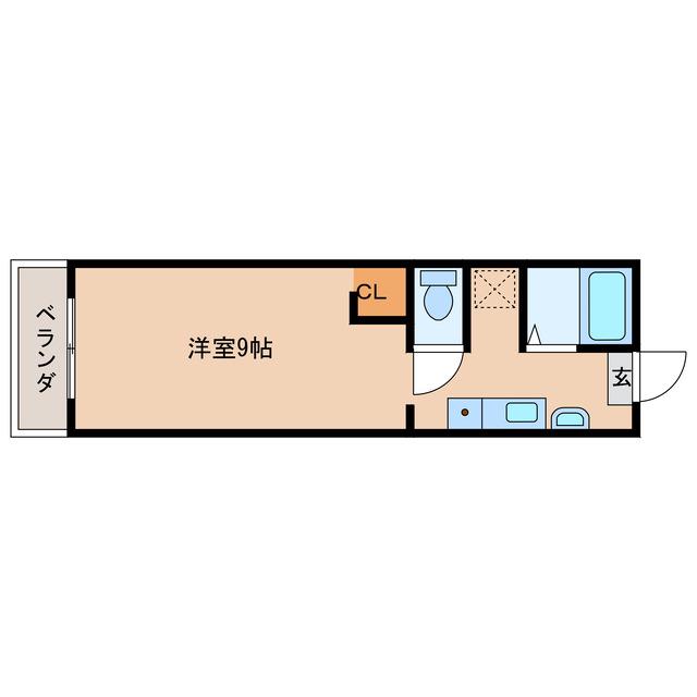 クリアフォレストVII番館(1K/3階)の間取り写真