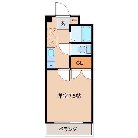 AVANCE61(1K/7階)の間取り写真