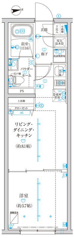 CREATIF西池袋(1LDK/2階)の間取り写真
