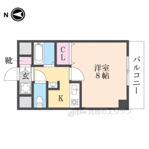 ネクスプロス大和田(1K/4階)の間取り写真