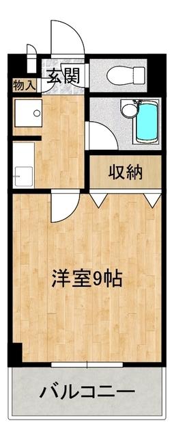 サンシャイン松代(1K/3階)の間取り写真