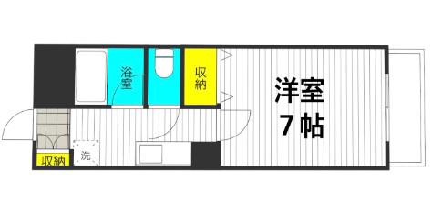 スターリーヒル(1K/2階)の間取り写真