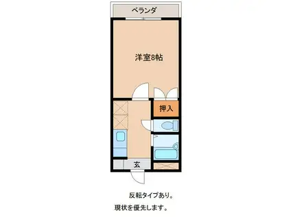 サニーパレス北横田(1K/3階)の間取り写真