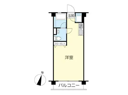 ザ オルタナ アパート(ワンルーム/5階)の間取り写真