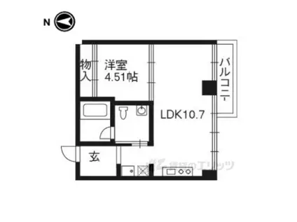 レノバエイシュウ(1LDK/4階)の間取り写真