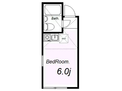ユナイト戸手ポンピドゥーの杜(ワンルーム/2階)の間取り写真