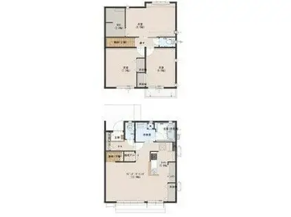 SUNSET MALL D(3LDK/1階)の間取り写真