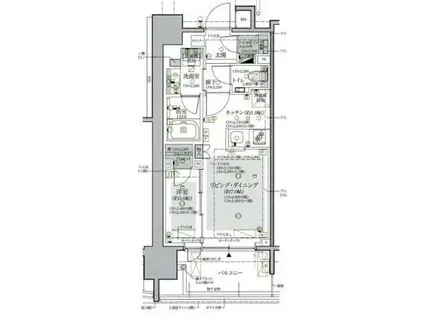 クレヴィア西葛西(1LDK/3階)の間取り写真