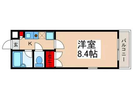 クレオ舞浜II(1K/2階)の間取り写真