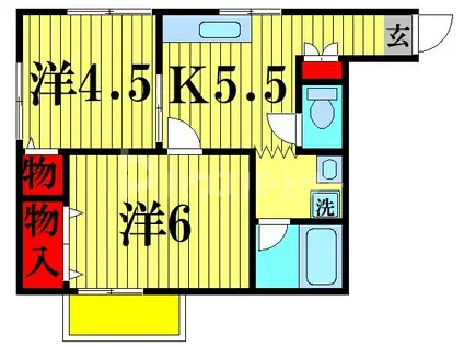 尾山ビル(2K/3階)の間取り写真