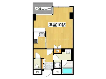 リバーサイド新潟(ワンルーム/5階)の間取り写真