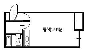 コーポアベ(ワンルーム/2階)の間取り写真