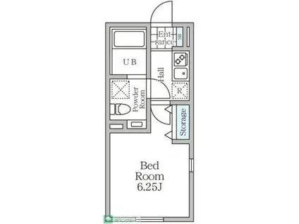 グランヴィル永福町(1K/4階)の間取り写真