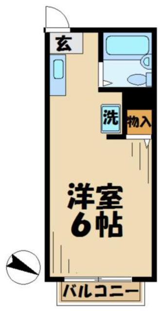 サンライズSATOH サトウ(1K/4階)の間取り写真