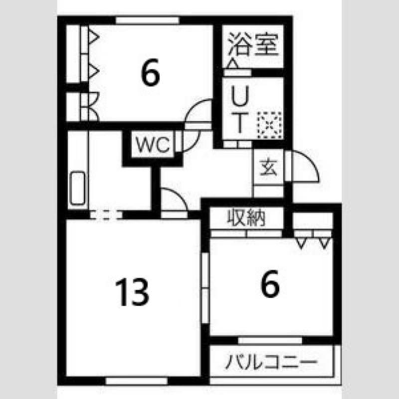 サンモール142(2LDK/2階)の間取り写真
