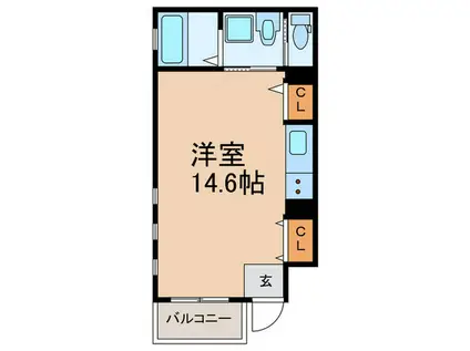 スリージエ住吉本町II(ワンルーム/1階)の間取り写真