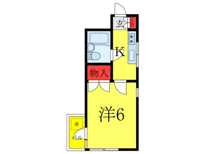 アーバンヤマヤ(1K/4階)の間取り写真