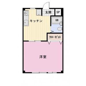 ときわのガーデンハイツC(1DK/1階)の間取り写真