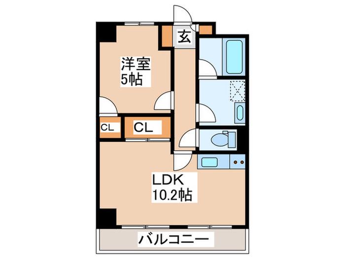 レイハウス橋本(1LDK/2階)の間取り写真