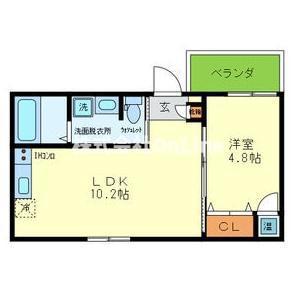 F MAISON LORE V番館(1LDK/1階)の間取り写真