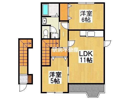 レグルス(2LDK/2階)の間取り写真