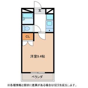 ラ・シュシュ(1K/2階)の間取り写真