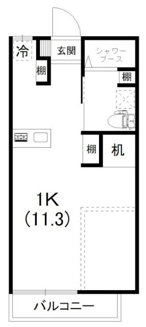 コーポフォーリーブズ(1K/1階)の間取り写真