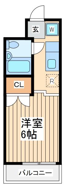 セントヒルズ向ヶ丘遊園(ワンルーム/4階)の間取り写真
