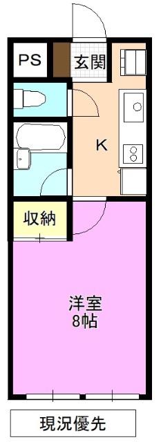 みわ鎌倉館(1K/2階)の間取り写真