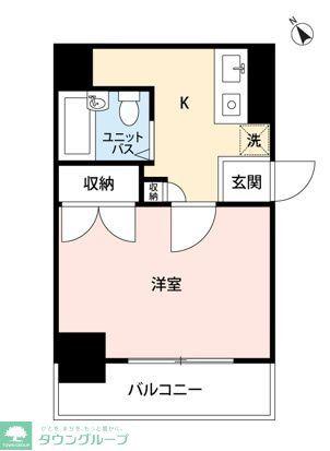 マイナビSTAY和光(1K/2階)の間取り写真