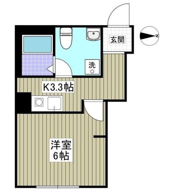 春の陽のアリア(1K/3階)の間取り写真