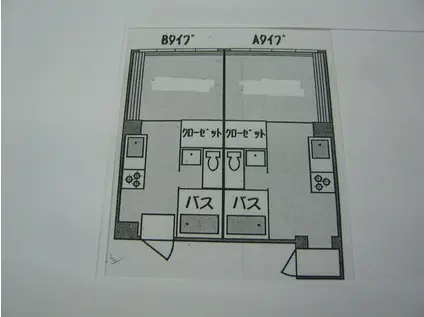 パークサイドアヤ(1K/4階)の間取り写真
