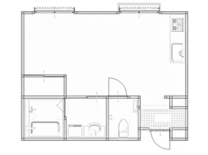 ライトハウス五反田(ワンルーム/2階)の間取り写真