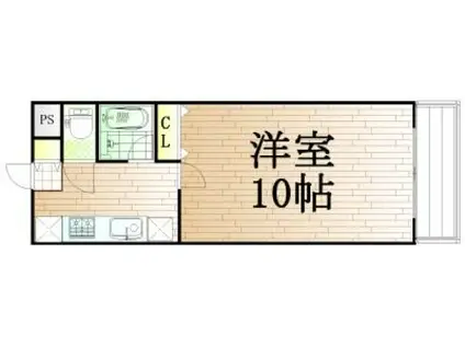 ベル・メゾン津島(1K/1階)の間取り写真