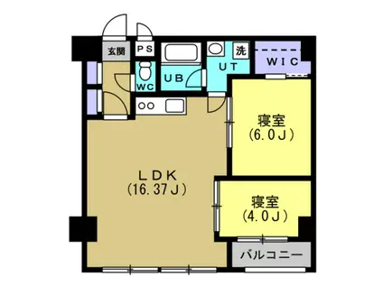 S-FORT乙川(2LDK/3階)の間取り写真